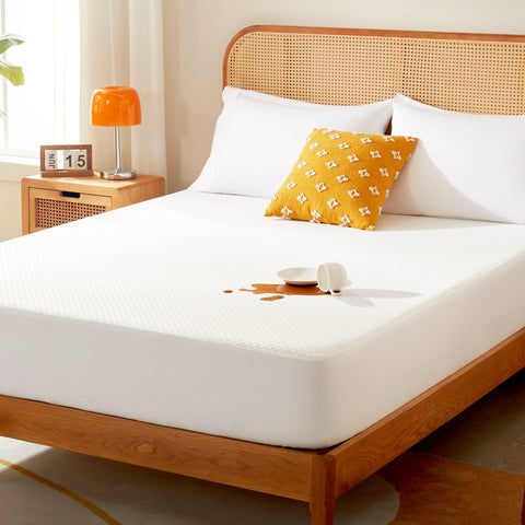 Sonive Waterproof Air Layer Mattress Protector Breathable Washable