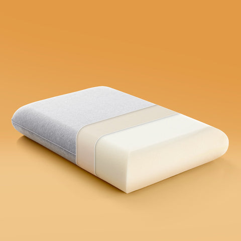 Sonive Memory Foam Pillow, Orthopaedic Cervical Pillow for Stomach, Back and Side Sleeper, Cooling Bed Pillow Grey