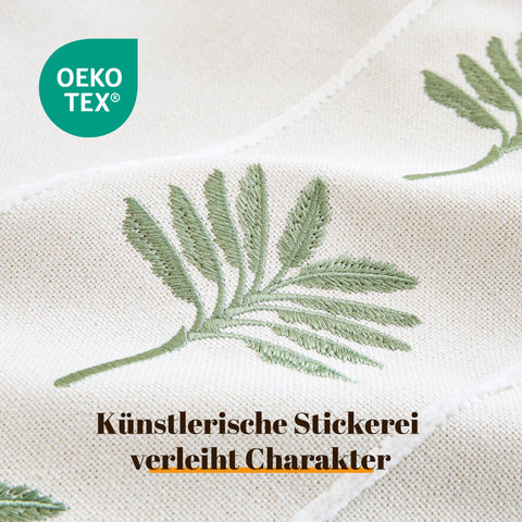 F8 Sonive Kissenbezüge 40x40 2er Set Weiche Gewebte Stickerei-Kissenhülle Dekorative Zierkissenbezüge Quadratische Dekokissenbezüge für Wohnzimmer Schlafzimmer Sofa Weiß