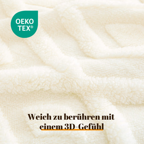 F9 Sonive Kissenbezüge 40x40cm 2er Set Weiche Strickjackard-Kissenhülle Dekorative Zierkissenbezüge Quadratische Dekokissenbezüge für Wohnzimmer Schlafzimmer Sofa Weiß
