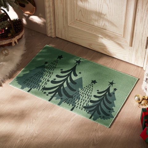Sonive Christmas Door Mat Indoor, Non-Slip Dirt Trapper Door Mat for Back & Front Door, Carpet Rug Machine Washable Entrance Rug Doormat