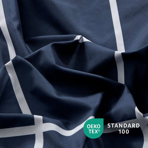 SONIVE Duvet Cover Set Polyester Quilt Cover double Bedding Set With Pillow Cases, Fitted Sheet, Easy Care Hotel Quality Duvets