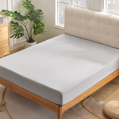 SONIVE Spannbettlaken Bettlaken aus 100% 200TC Baumwolle, Oeko-TEX Leintuch,Bettbezug